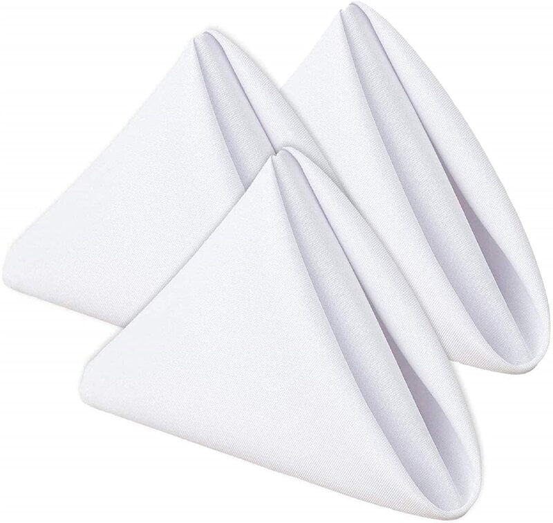 Table Napkin Plain 20s Cotton - White