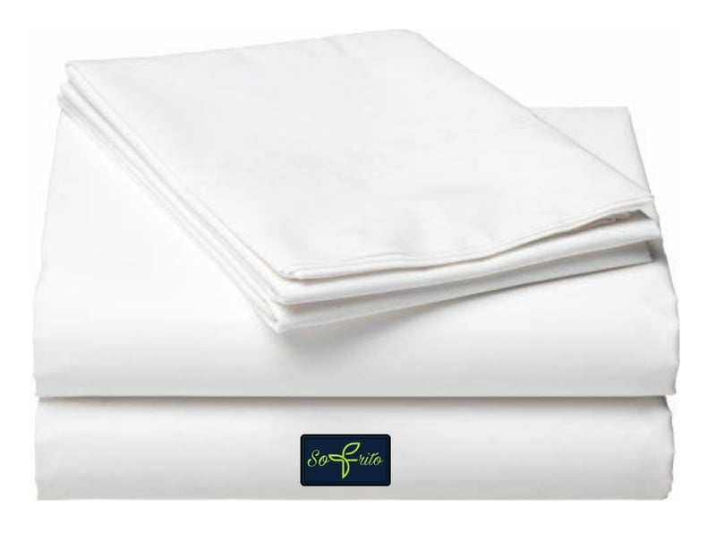 Bedsheet (Flat) 100% Cotton P20S - 120 TC - Plain - White Bedsheet (Flat) 100% Cotton P20S - 120 TC - Plain - White