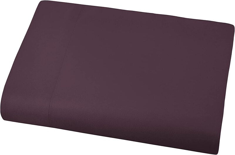 Bedsheet Glace Cotton 300 TC - Plain - Wine Bedsheet Glace Cotton 300 TC - Plain - Wine