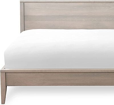 Fitted Bedsheet Glace Cotton 300 TC - Plain - White Fitted Bedsheet Glace Cotton 300 TC - Plain - White