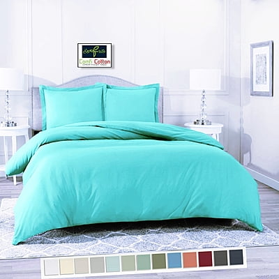 Duvet / Comforter Cover Microfiber 300 TC Plain Ultra soft - Aquamarine