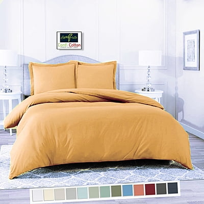 Duvet / Comforter Cover Microfiber 300 TC Plain Ultra soft - Gold