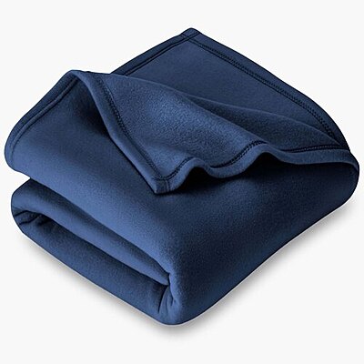 Fleece Blanket - Navy Blue