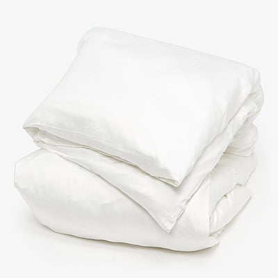Duvet / Comforter Cover 100% Natural Cotton 210 TC Plain Percale - White Duvet / Comforter Cover 100% Natural Cotton 210 TC Plain Percale - White