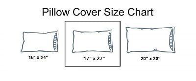 Pillow Cover Framed Glace Cotton 300 TC - Striped - White