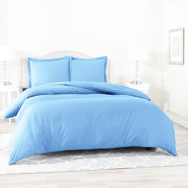 Duvet / Comforter Cover Microfiber 300 TC Plain Ultra soft - Sky Blue Duvet / Comforter Cover Microfiber 300 TC Plain Ultra soft - Sky Blue