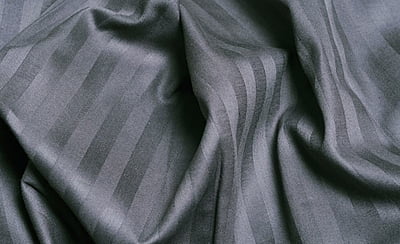 Bedsheet Glace Cotton 300 TC - Striped - Steel Grey Bedsheet Glace Cotton 300 TC - Striped - Steel Grey