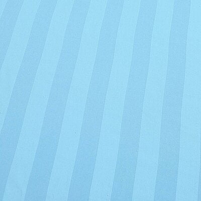 Bedsheet (Fitted) Glace Cotton 300 TC - Striped - Baby Blue Bedsheet (Fitted) Glace Cotton 300 TC - Striped - Baby Blue