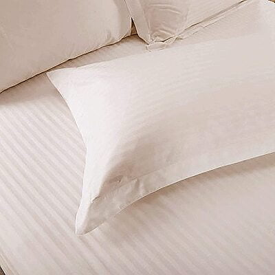 Pillow Cover Non-Framed Glace Cotton 300 TC - Striped - Mellow Mocha Pillow Cover Non-Framed Glace Cotton 300 TC - Striped - Mellow Mocha