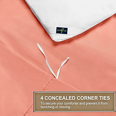 Duvet / Comforter Cover Microfiber 300 TC Plain Ultra soft - Peach Duvet / Comforter Cover Microfiber 300 TC Plain Ultra soft - Peach