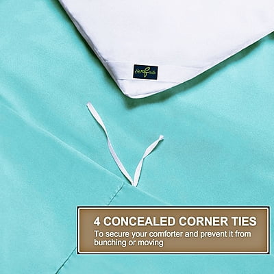 Duvet / Comforter Cover Microfiber 300 TC Plain Ultra soft - Aquamarine Duvet / Comforter Cover Microfiber 300 TC Plain Ultra soft - Aquamarine