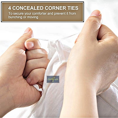 Duvet / Comforter Cover Microfiber 300 TC Plain Ultra soft - White Duvet / Comforter Cover Microfiber 300 TC Plain Ultra soft - White