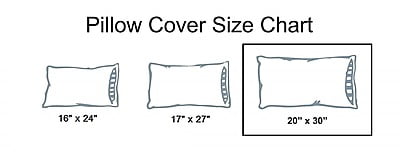 Pillow Cover Framed Glace Cotton 300 TC - Striped - White