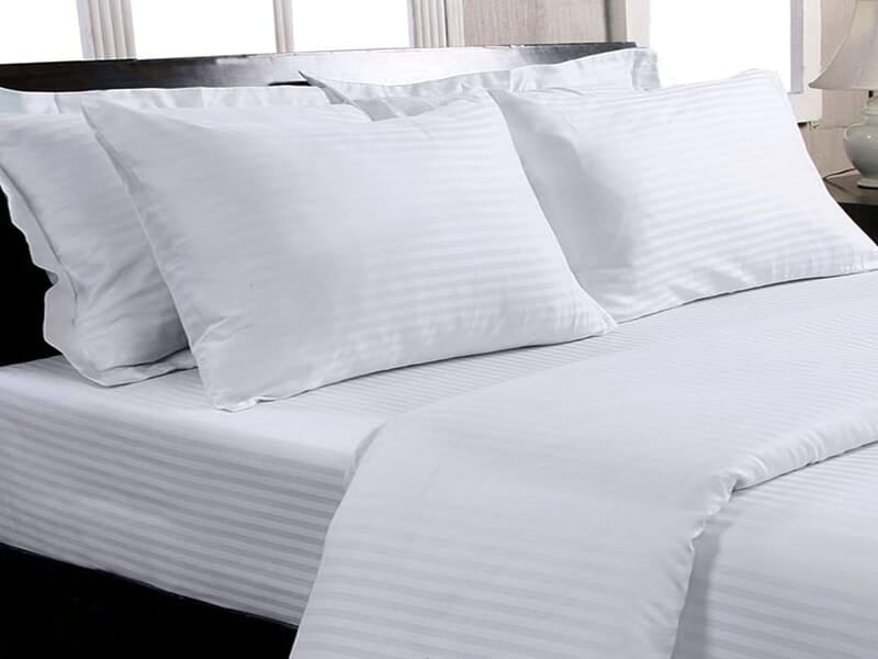 100% Cotton Duvet / Comforter Cover - 210 TC - Striped - White 100% Cotton Duvet / Comforter Cover - 210 TC - Striped - White