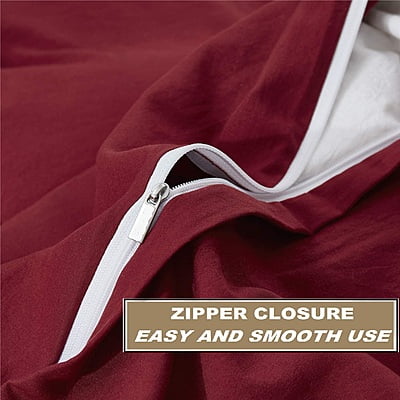 Duvet / Comforter Cover Microfiber 300 TC Plain Ultra soft - Burgundy red Duvet / Comforter Cover Microfiber 300 TC Plain Ultra soft - Burgundy red