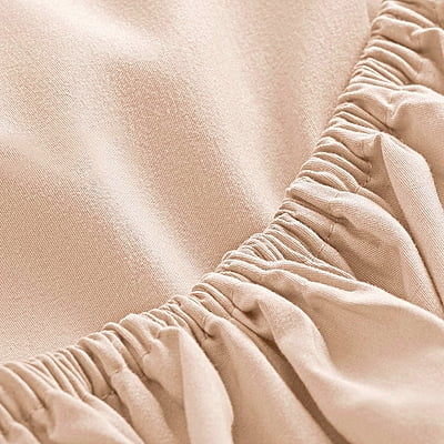 Bedsheet (Fitted) Glace Cotton 300 TC - Plain - Mellow Mocha Bedsheet (Fitted) Glace Cotton 300 TC - Plain - Mellow Mocha