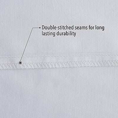 Pillow Cover Non-Framed 100% Cotton 400 TC Percale - Plain - White Pillow Cover Non-Framed 100% Cotton 400 TC Percale - Plain - White