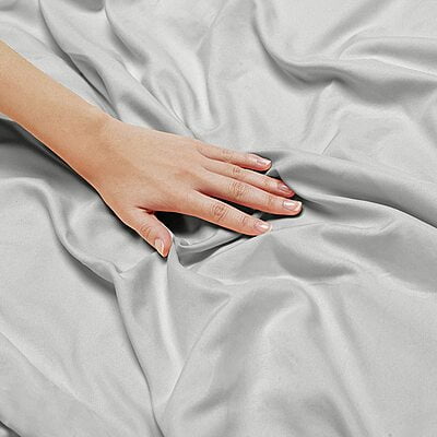 Duvet / Comforter Cover Microfiber 300 TC Plain Ultra soft - Silver Duvet / Comforter Cover Microfiber 300 TC Plain Ultra soft - Silver