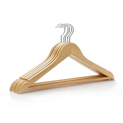Wooden Cloth Hanger - Pack of 6