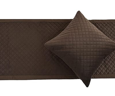 Bed Runner with Cushion Cover - Brown (Classic) Bed Runner with Cushion Cover - Brown (Classic)