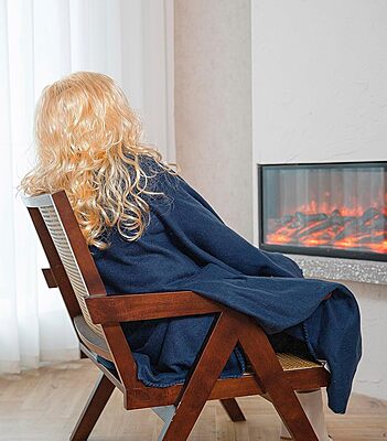 Fleece Blanket - Navy Blue Fleece Blanket - Navy Blue