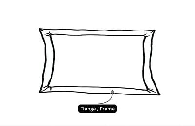 Pillow Cover Framed 100% Cotton 300 TC - Striped - White Pillow Cover Framed 100% Cotton 300 TC - Striped - White