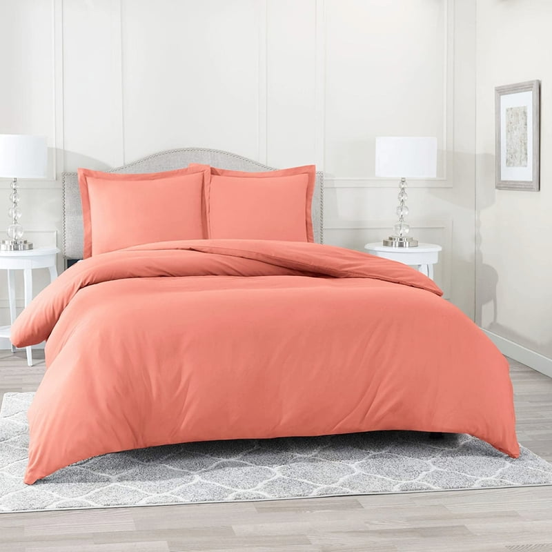 Duvet / Comforter Cover Microfiber 300 TC Plain Ultra soft - Peach Duvet / Comforter Cover Microfiber 300 TC Plain Ultra soft - Peach