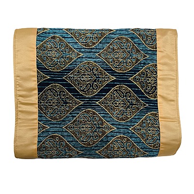 Sofrito Bed Runner with Cushion Cover - Ornate Collection - Peacock Grace Bed Runner Sofrito Bed Runner with Cushion Cover - Ornate Collection - Peacock Grace Bed Runner