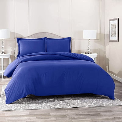 Duvet / Comforter Cover Microfiber 300 TC Plain Ultra soft - Royal Blue
