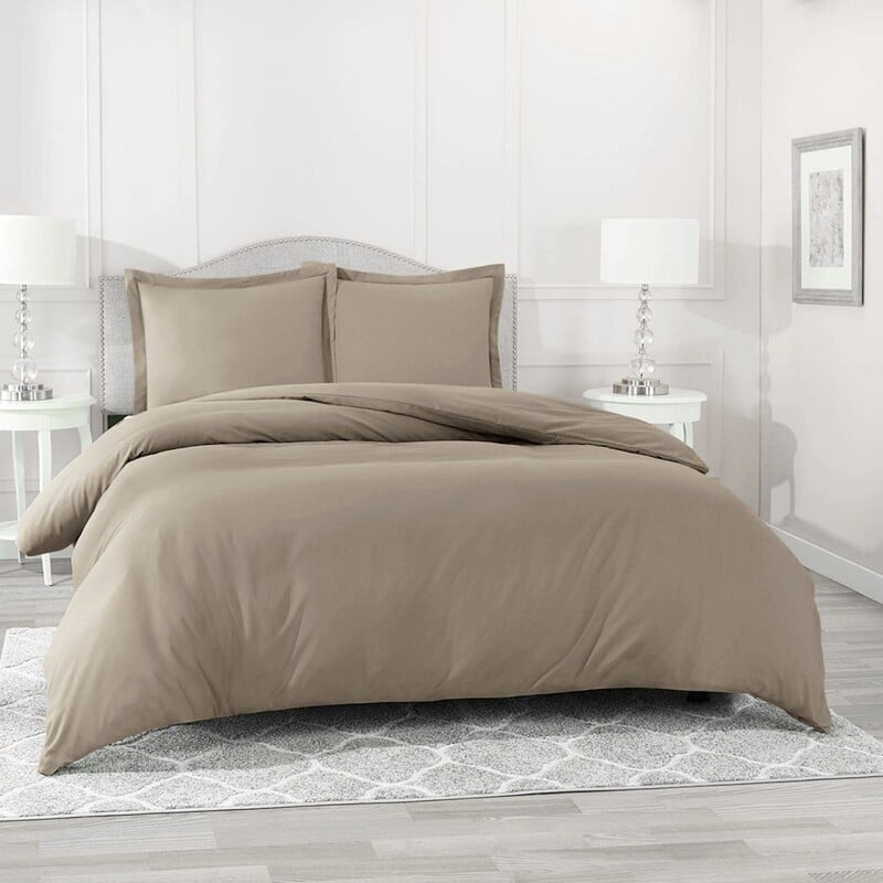 Duvet / Comforter Cover Microfiber 300 TC Plain Ultra soft - Taupe Duvet / Comforter Cover Microfiber 300 TC Plain Ultra soft - Taupe