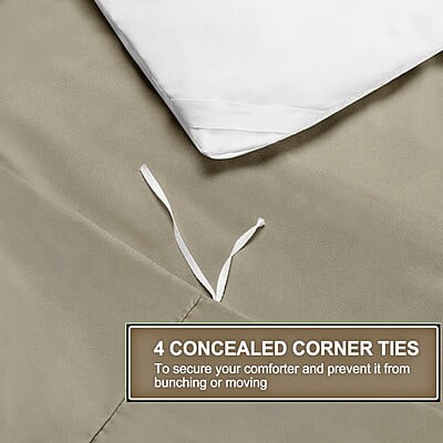 Duvet / Comforter Cover Microfiber 300 TC Plain Ultra soft - Taupe Duvet / Comforter Cover Microfiber 300 TC Plain Ultra soft - Taupe